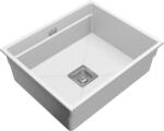 Gamma Decor 6050, 1 rekeszes gránit mosogató 600x500x220 mm, fehér, GMA-ZLE000113 (GMA-ZLE000113)
