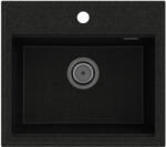 Gamma Modern 5055, 1 rekeszes gránit mosogató 560x500x210 mm, fekete arany pöttyökkel, GMA-ZM-55-GD (GMA-ZM-55-GD)