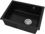 Gamma Decor 5040, 1 rekeszes gránit mosogató 560x460x180 mm, fekete, GMA-ZLE000001 (GMA-ZLE000001)