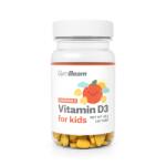 GymBeam Tablete masticabile cu vitamina D3 pentru copii 400 IU 120 tab. portocală