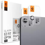 Apple Air 11 (2024 / 2025) / iPad Air 13 (2024 / 2025), Kamera lencsevédő fólia, ütésálló fólia, Tempered Glass (edzett üveg), Spigen Glastr Ez Fit Optik Pro, sötétszürke, 2 db / csomag