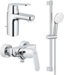 GROHE Set baterii, Grohe Eurosmart Cosmopolitan, cu baterie lavoar , baterie dus, set de dus Tempesta 100, 32825000+32837000+27853003 (32825000+32837000+27853003)