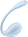 Satisfyer Smooth Petal - носимо вибриращо яйце с управление чрез приложение (синьо) - desirel