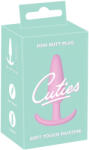 Cuties Mini Butt Plug - силиконов анален плъг (розов, 2, 1 см) - desirel