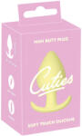 Cuties Mini Butt Plug - силиконов анален плъг (жълт, 3, 1 см) - desirel