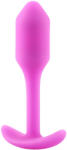 b-Vibe Snug Plug 1 - анален плъг с вътрешно тегло (55 g, розов) - desirel