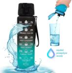  Ombre vizes palack FEKETE-KÉK 1000ml