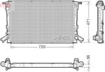 DENSO Radiator, racire motor DENSO DRM02047 (DRM02047) - fixbox
