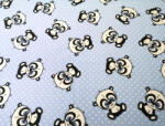  Pamutvászon textil - 160 cm / panda maci kék pöttyös