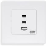 Tosyco Modul încărcător 1 x USB 1.1 A cu indicator LED [CLONE] [CLONE] [CLONE] [CLONE] [CLONE] (TOS-CP-GAN65W-W)