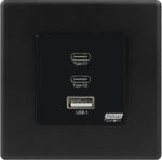 Tosyco Modul încărcător 1 x USB 1.1 A cu indicator LED [CLONE] [CLONE] [CLONE] [CLONE] [CLONE] (TOS-CP-GAN65W-B)