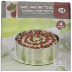  Fém torta és mousse forma-4 részes 10 cm magas