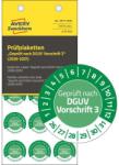 Avery Zweckform Avery eltávolíthatatlan öntapadó plakett "Geprüft nach DGUV Vorschrift 3" 2026-2031 év Ø 20 mm - zöld (6977-2026)