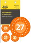 Avery Zweckform Avery időjárásálló öntapadó plakett Vinyl 2027 év-hónapokkal 30mm - piros (6944-2027)