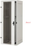 KELine Rack Szekrény 27U 600x1000mm álló, Biztonsági üvegajtóval, Levehető oldal/hátfal Max. teherbírás: 800kg (RMA-27-A61-BAY-N1) - berczitech