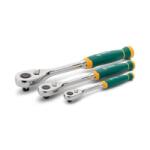 SATA racsni készlet 3 részes 1/4, 3/8, 1/2" 72 fog átkapcsolható (ST14901G)