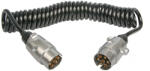 Multipa Spirális összekötő kábel 2 x 7-pin, 7 x 1 mm, ALU csatlakozók - MULTIPA