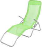 Strend Pro Strend Pro Jamaica napozóágy, 140 x 60 x 95 cm, zöld, összecsukható fémvázas kialakítás, állítható pozícióval, légáteresztő hálós fekvőfelülettel (TC802095)