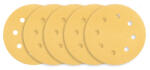 GRAPHITE Tépőzáras csiszolópapír 180mm, K80, 5db, 8 lyukakkal csiszológéphez 59G263 (54H022) - szerszamhaz