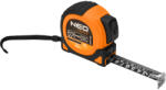 NEO TOOLS Mérőszalag 10m / 25mm, erősített rugó, acél, fekete szalag fehér nagyított skála, mágnes, autostop+rögzítő (67-245) - szerszamhaz