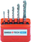 SwissBurr m3-m8 fekete gyűrűs hss-e csavart hornyú gépi menetfúró készlet 5 db-os (SWT1859910X)
