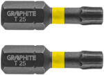 GRAPHITE Torziós ütvecsavarozó bit TX25x25mm, 2db (56H514) - szerszamhaz