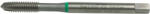 SwissBurr SwissTech - M5X0.8 ZÖLD GYŰRŰS HSS-EV EGYENES HORNYÚ GÉPI MENETFÚRÓ - NITRIDÁLT (SWT1856518G)