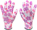 VERTO Kertész kesztyű, poliészter, virágmintás, 9", kat II. , min. rendelés: 5pár (97H148) - szerszamhaz