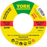 York - 125X1.6X22.23MM A60TBF INOX VÁGÓKORONG, T41 (YRK2304810K)