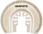 GRAPHITE HCS félkör vágólap kerámiához, multifunkciós géphez, 85mm, electroplated diamond powder (56H063)