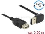 Delock Bővítő kábel EASY-USB 2.0-s A típusú csatlakozódugó, ívelt felfelé / lefelé > USB 2.0 A-típus (DL85185) (DL85185)