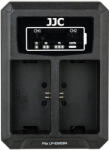 JJC DCH-LPE6 USB Dual akkumulátor töltő, Canon LP-E6/LP-E6N-hez (DCH-LPE6)