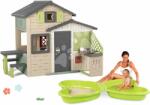Smoby Set Căsuța Prietenilor cu o configurație ideală Friends Evo Life Playhouse Smoby cu nisipar extensibilă (SM810206-23) Casuta pentru copii