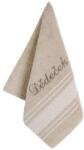BellaTEX 123/016 Frottír törölköző, 50×100 cm, mozaik, Dedecek hímzés (9598)
