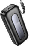 BOROFONE Power Bank 10000mAh BJ74 Hermoso - Type C - QC 3.0 PD 20W Type C kábellel fekete