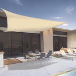  5x5m PES napvitorla bézs