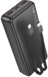 BOROFONE Power Bank 20000mAh BJ56A Graceful - 2xUSB + Type C - QC 3.0 22, 5W PD 20W Type C és Lightning kábelekkel fekete