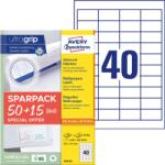 AVERY 4780-65 48, 5x25, 4 mm univerzális 50+15 lap 2600 db-os etikett (4780-65) - officedepot