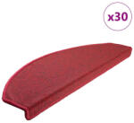 vidaXL 30 db bordeaux piros lépcsőszőnyeg 65x24x4 cm (VD3365754)