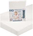 Eko Gumis lepedő Jersey fehér 120x60 cm - pepita