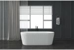 Rune Cada freestanding Rune Esir riflat alb 159x74 cm (5940541332176)