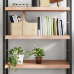 vidaXL világosbarna kezelt tömör tölgyfa fali polc 100x40x(2-6) cm (VD363685)