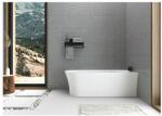 Rune Cada freestanding Rune Birka Boyd 160x75 cm dreapta alb lucios lipita de perete, BTW (5940541332336)