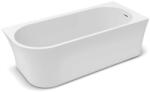 Rune Cada freestanding Rune Birka Boyd 170x75 cm dreapta alb lucios lipita de perete, BTW (5940541332312)