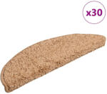 vidaXL 30 db bézs lépcsőszőnyeg 56x17x3 cm (VD3365801)