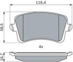 Bosch Set placute frana spate BOSCH 0986494254