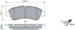 Bosch Set placute frana fata BOSCH 0986494027