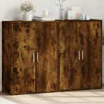 vidaXL 2 db füstös tölgy színű szerelt fa tálalószekrény 60x31x84 cm (VD3276571)