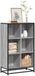 vidaXL szürke sonoma színű szerelt fa könyvszekrény 65, 5x33x107, 5 cm (VD849162)