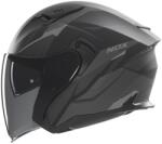 NOX N130 Myst nyitott sisak matt fekete-ezüst